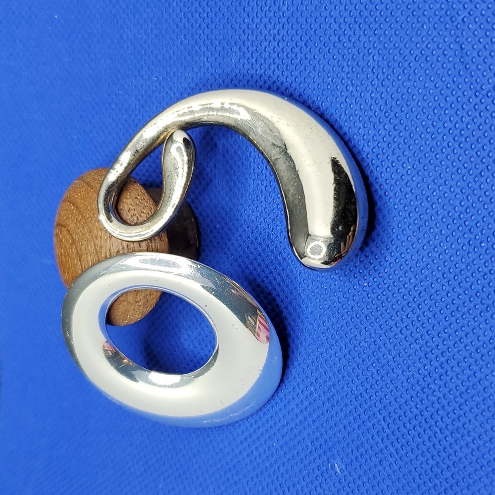 SET OF 2 SILVERTONE PENDANTS